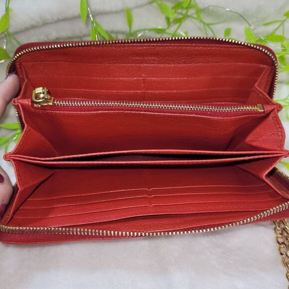 Miu Miu Long Full Zip Around Leather Wallet Authentic - Picture 10 of 17